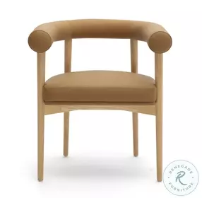 Spara Cognac Performance Vegan Leather Dining Chair