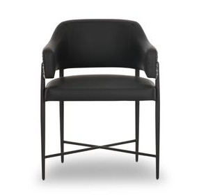 Sezanne Black Performance Fabric Dining Chair