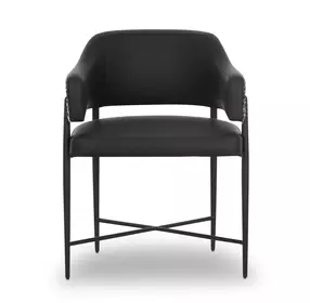 Sezanne Black Performance Fabric Dining Chair