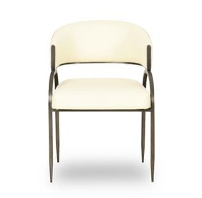 Tatum Cream Performance Fabric Dining Chair