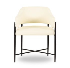 Sezanne Cream Performance Fabric Dining Chair