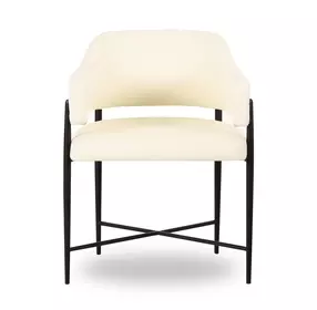Sezanne Cream Performance Fabric Dining Chair