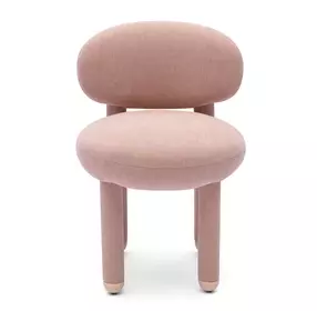 Manu Light Pink Performance Chenille Upholstered Dining Chair