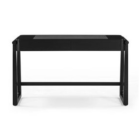 Alfalfa Black 52" Desk with 2 Drawers