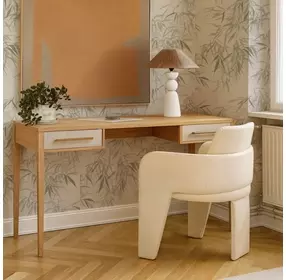 Hera Natural and Cream Home Office Set