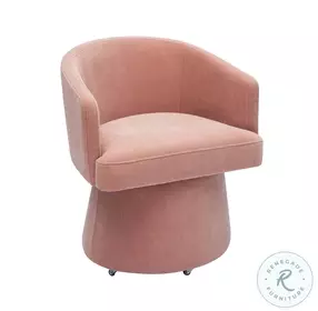 Kristen Pink Rolling Desk Chair