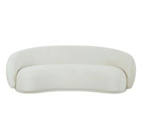 Kendall Cream Velvet 90" Sofa