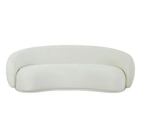 Kendall Cream Velvet 90" Sofa