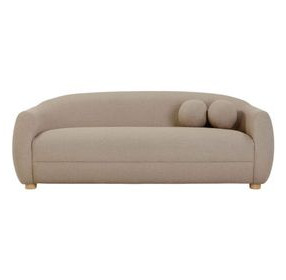 Judy Light Brown Boucle 80" Sofa