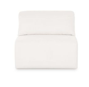 Tarra Cream Performance Fabric Modular Armless Chair