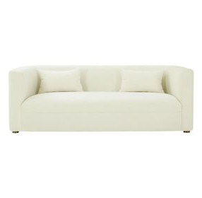 Callie Cream Velvet Sofa