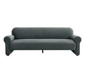 Keelee Grey Velvet 85" Sofa