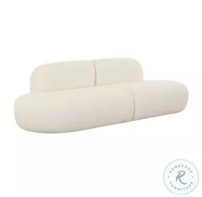 Broohah Cream Upholstered Sofa