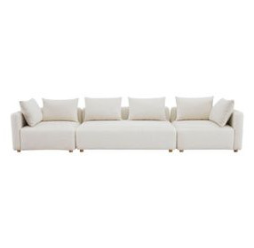 Hangover Cream Boucle Long 145" Sofa