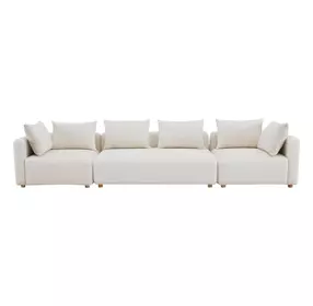 Hangover Cream Boucle Long 145" Sofa