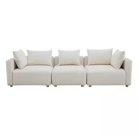 Hangover Cream Boucle 113" Sofa