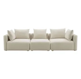 Hangover Cream Linen 113" Sofa