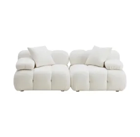 Calliope Cream Modular 79" Loveseat