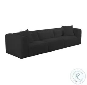 Tarra Black Performance Fabric Sofa