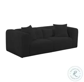 Tarra Black Performance Fabric Loveseat