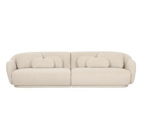 Misty Cream Boucle Modular 115" Sofa