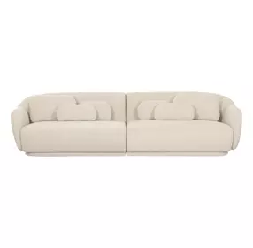 Misty Cream Boucle Modular 115" Sofa