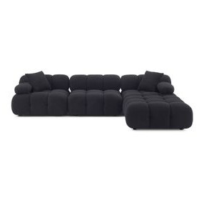 Calliope Black 4 Piece Modular Sectional