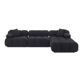 Calliope Black 4 Piece Modular Sectional