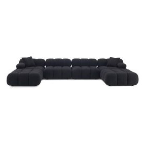 Calliope Black 6 Piece Modular Sectional