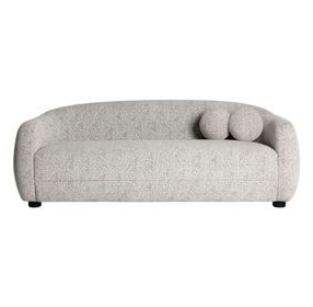 Judy Black and White 80" Sofa