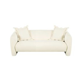 Lou Cream Performance Fabric 72" Sofa