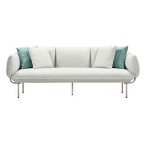Katti Light Grey Outdoor 85" Sofa