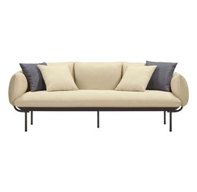 Katti Beige Outdoor 85" Sofa