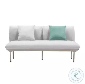 Katti Light Grey Outdoor 66" Loveseat