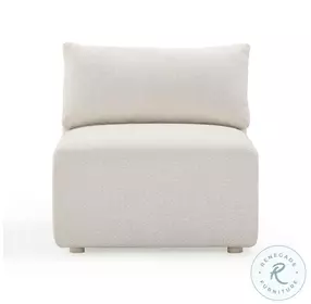 Hangover Cream Modular Outdoor Armless Chair