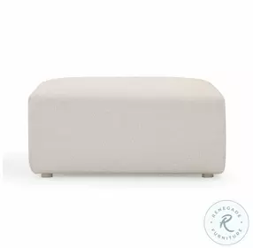 Hangover Cream Square Outdoor Ottoman