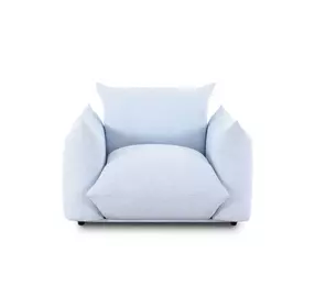 Saint Tropez Light Blue Performance Boucle Outdoor Arm Chair