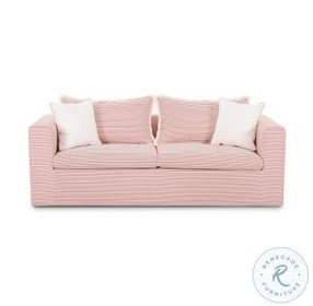 Salty Red Striped Outdoor Sofa