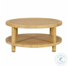 Amara Natural Rattan Round Coffee Table