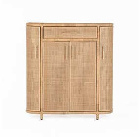 Tarot Natural 4 Door Bar Cabinet
