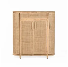 Tarot Natural 4 Door Bar Cabinet