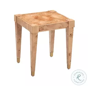 Brandyss Natural Burl End Table