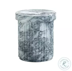 Serafina Marble Pattern Concrete Side Table