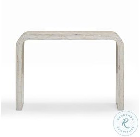 Opus Cream Capiz Shell Rectangular Console Table