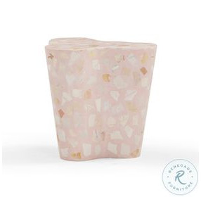 Slab Terrazzo Sunset Pink Side Table