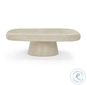 Darial Sandstone Outdoor Rectangular Coffee Table