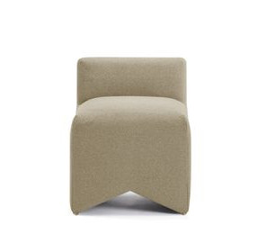 Pippa Taupe Performance Fabric Upholstered Accent Stool