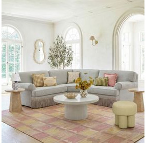 Darcy White Round Outdoor Concrete Top Occassional Table Set