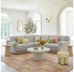 Darcy White Round Outdoor Concrete Top Occassional Table Set