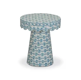 Lady Blue Round Side Table